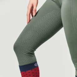 2022 Dublin Womens Cool It Everyday Riding Tights 100492402 - Olive Green Colour Olive Green -Dublin Sales 1004924026 DB Cool It Tights2 Image Null Hero.700x700