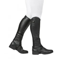 Dublin Adult's Fusion Half Chap (Black)