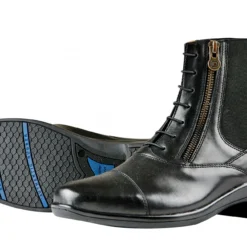 Dublin Adult's Paramount Side Zip Paddock Boots (Black)