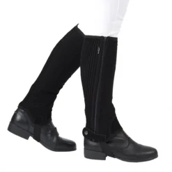 Dublin Child's Easy-Care Half Chaps II (Black)