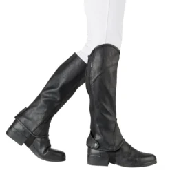 Dublin Child's Stretch Fit Half Chaps (Black)