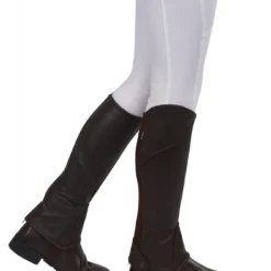 Dublin Child's Stretch Fit Half Chaps (Brown)