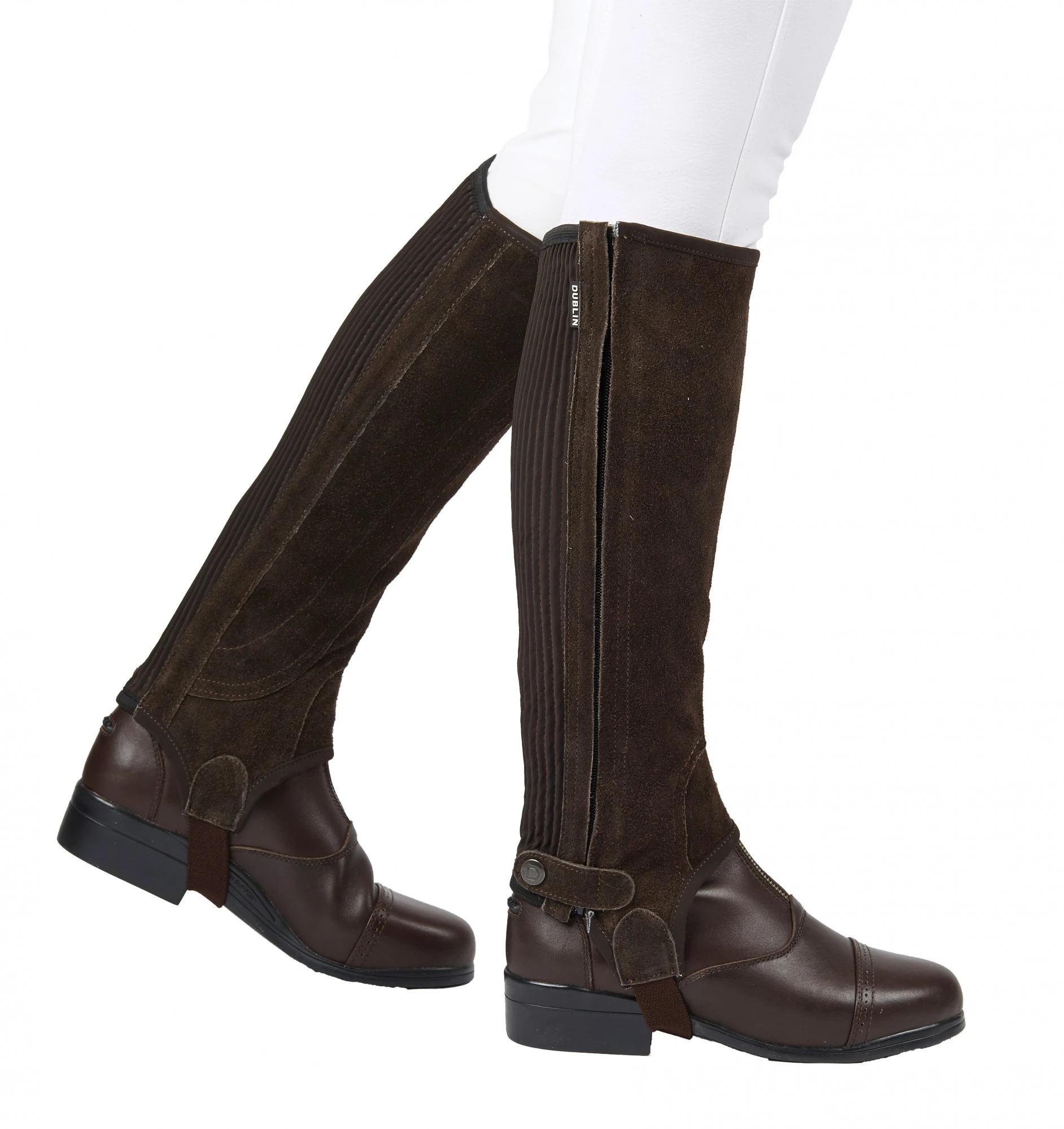 Dublin Child's Suede Half Chaps II (Brown) 3 Dublin Child's Suede Half Chaps II (Brown)