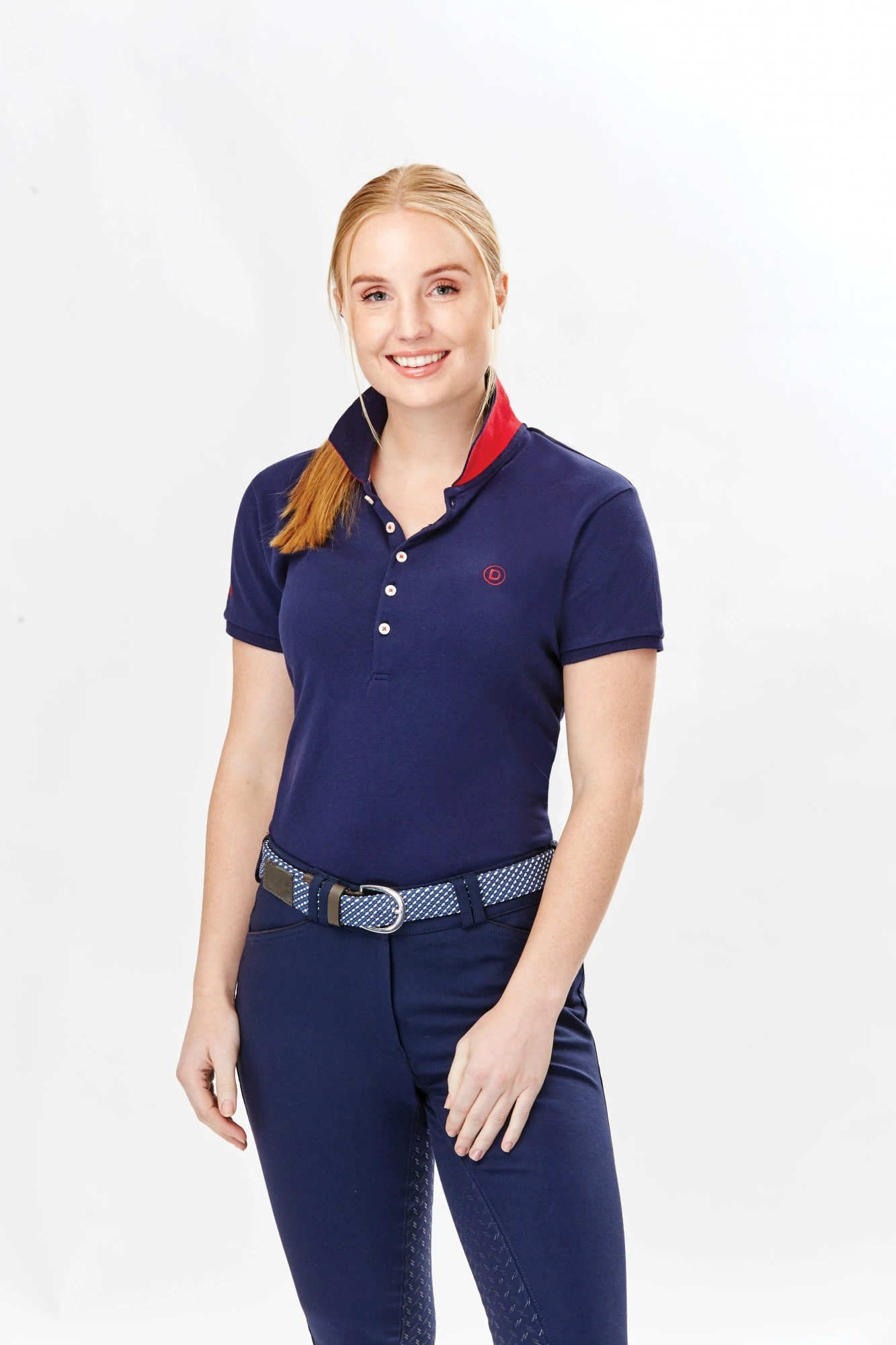 Dublin Ladies Lily Cap Sleeve Polo (True Navy) 3 Dublin Ladies Lily Cap Sleeve Polo (True Navy)