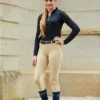 Dublin Ladies Performance Flex Knee Patch Riding Tights (Beige) -Dublin Sales 12484