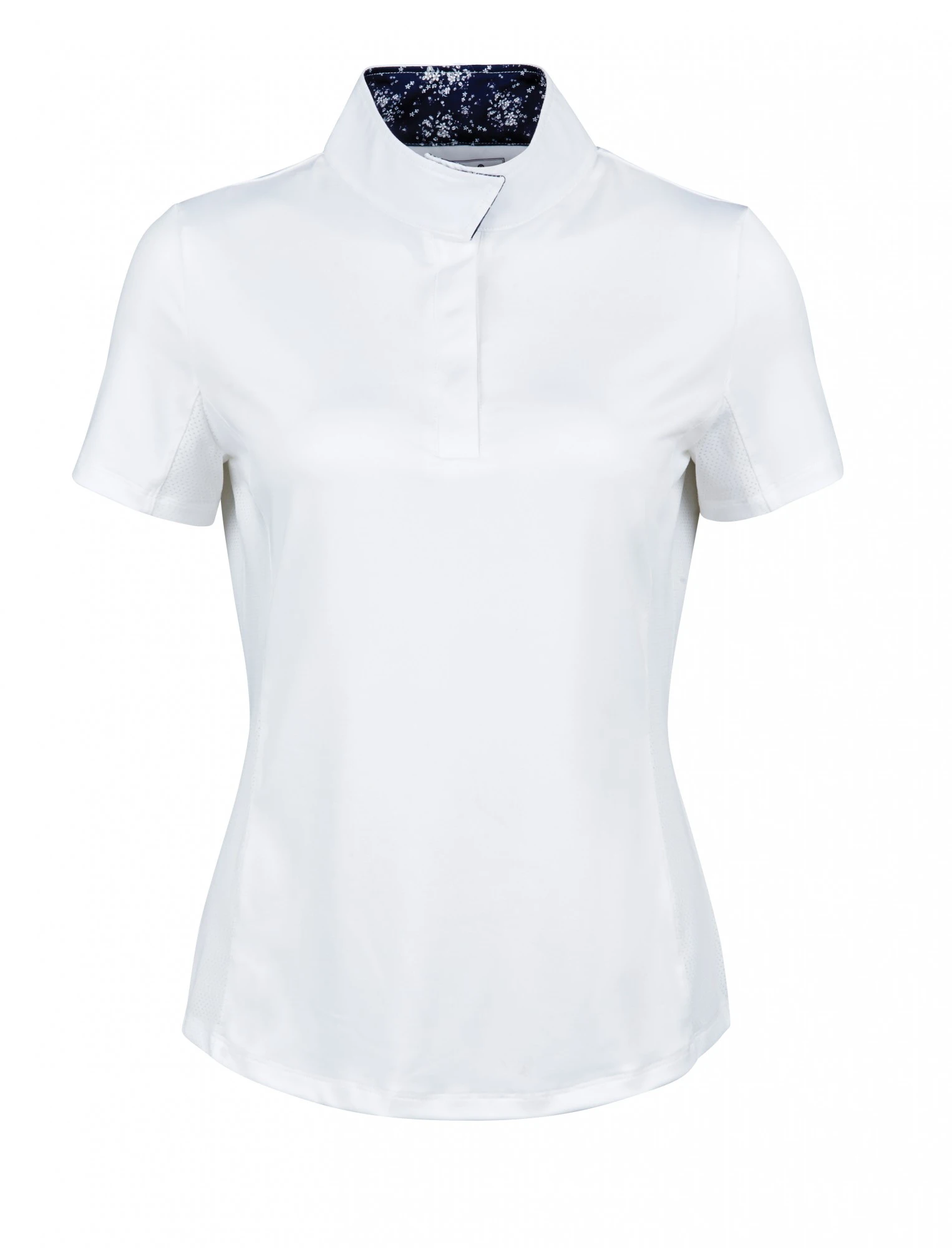 Dublin Ladies Ria Short Sleeve Competition Shirt (White/Navy) 3 Dublin Ladies Ria Short Sleeve Competition Shirt (White/Navy)