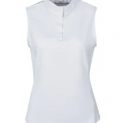 Dublin Ladies Ria Sleeveless Competition Shirt (White/Navy)