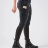 Dublin Ladies Shona Full Grip Silicone Print Denim Breeches (Ash) -Dublin Sales 12519