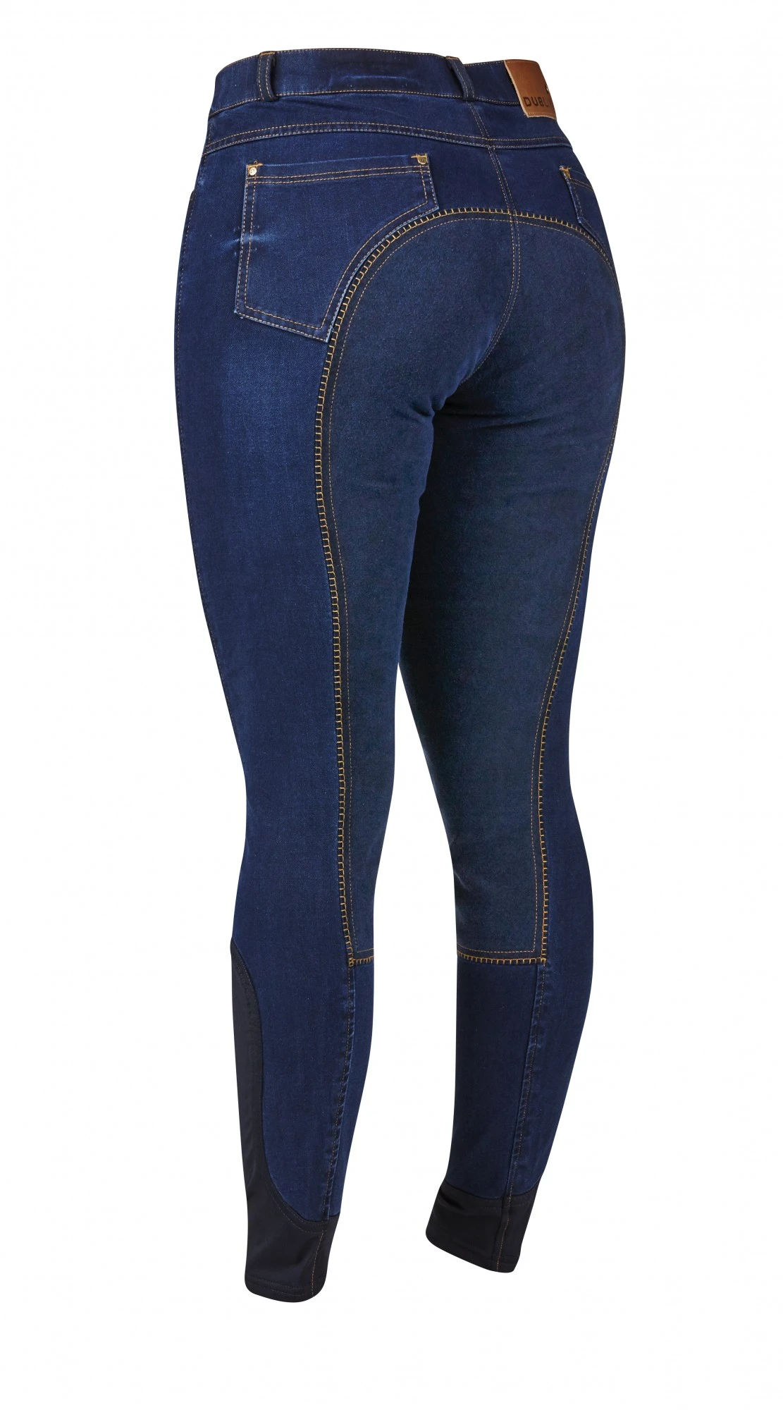 Dublin Ladies Shona Full Suede Seat Denim Breeches (Blue Denim/Navy) 4 Dublin Ladies Shona Full Suede Seat Denim Breeches (Blue Denim/Navy) - Image 2