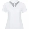 Dublin Ladies Tara Competition Lace Shirt (White) -Dublin Sales 12546