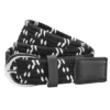Dublin Adults Black Elastic Belt (Black/White) 1 Dublin Adults Black Elastic Belt (Black/White) -Dublin Sales 13731