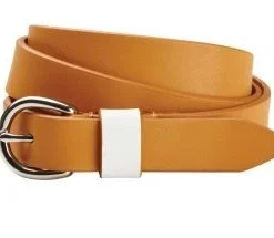 Dublin Adults Leather Belt (Tan/Cream)