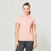 Dublin Ladies Maddison Short Sleeve Technical Airflow 1/4 Zip Top (Salmon Orange) -Dublin Sales 16382
