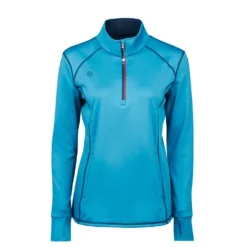 Dublin Ladies Rada Softshell 1/4 Zip Midlayer (Arctic Blue)