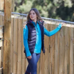 Dublin Ladies Rada Softshell 1/4 Zip Midlayer (Arctic Blue) -Dublin Sales 17099c