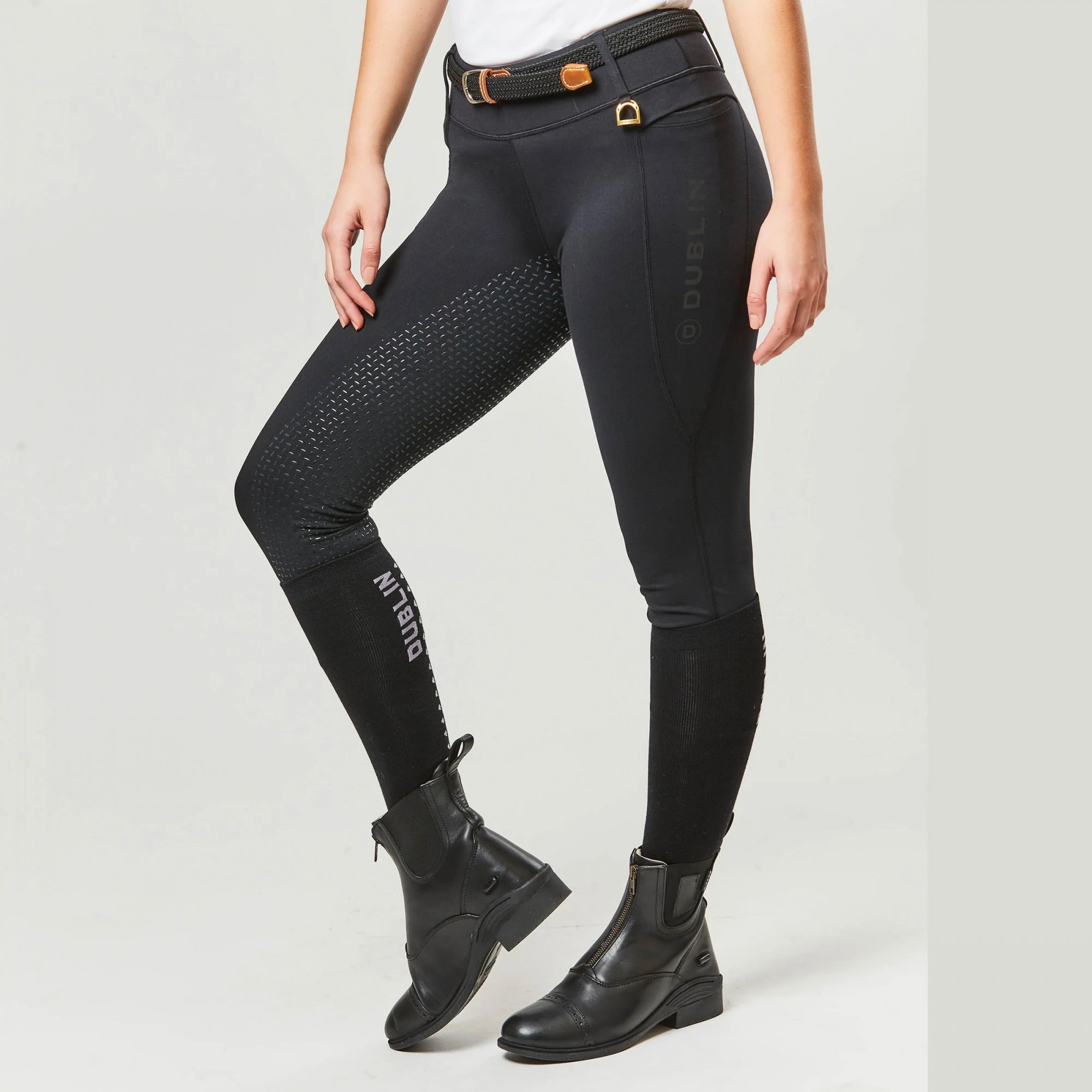Dublin Ladies Cool It Everyday Riding Tights (Black) 5 Dublin Ladies Cool It Everyday Riding Tights (Black) - Image 3