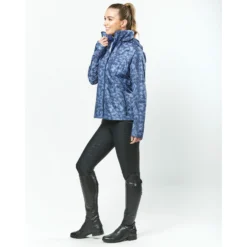 Dublin Ladies Cortina Printed Waterproof Jacket (Blueberry Navy Print) -Dublin Sales 18339d