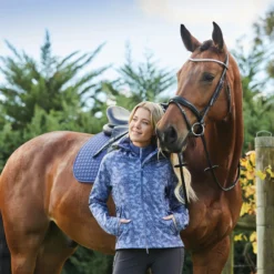 Dublin Ladies Cortina Printed Waterproof Jacket (Blueberry Navy Print) -Dublin Sales 18339f