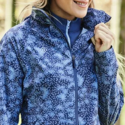 Dublin Ladies Cortina Printed Waterproof Jacket (Blueberry Navy Print) -Dublin Sales 18339g