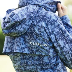 Dublin Ladies Cortina Printed Waterproof Jacket (Blueberry Navy Print) -Dublin Sales 18339h