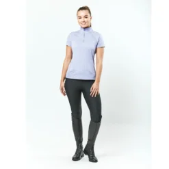 Dublin Ladies Maddison Short Sleeve Technical Airflow 1/4 Zip Top (Lavender Melange) -Dublin Sales 18344c