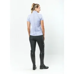 Dublin Ladies Maddison Short Sleeve Technical Airflow 1/4 Zip Top (Lavender Melange) -Dublin Sales 18344e