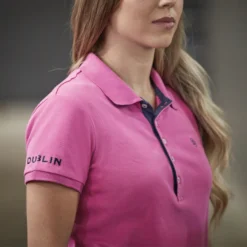 Dublin Ladies Lily Cap Sleeve Polo (Red Violet) -Dublin Sales 18350e