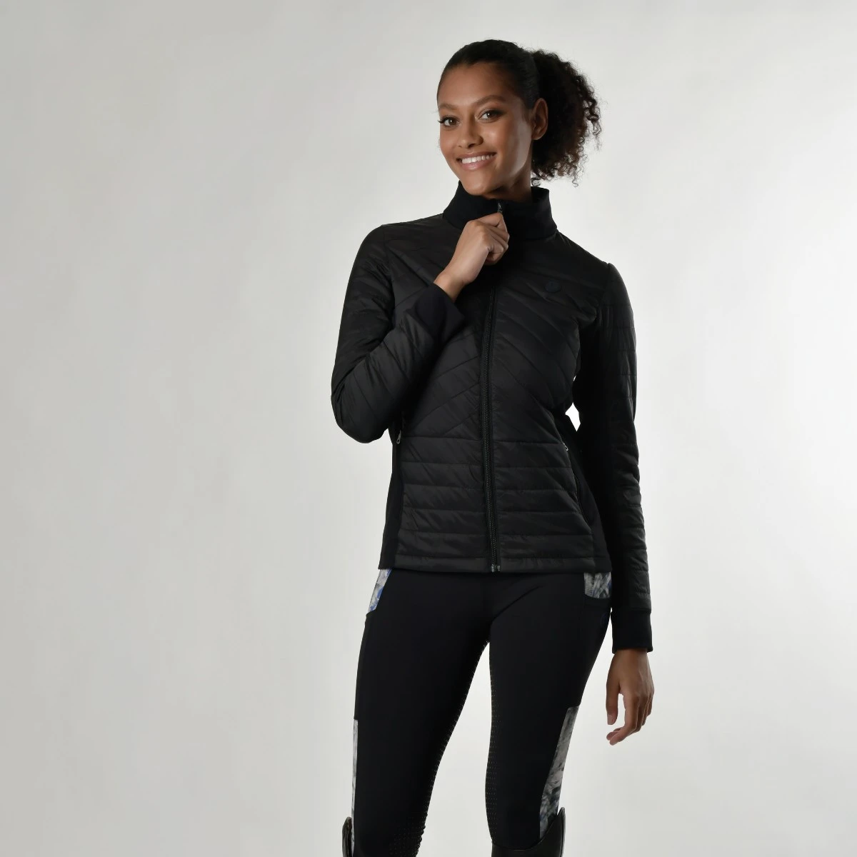 Dublin Ladies Lia Hybrid Quilted Jacket (Black) 5 Dublin Ladies Lia Hybrid Quilted Jacket (Black) - Image 3