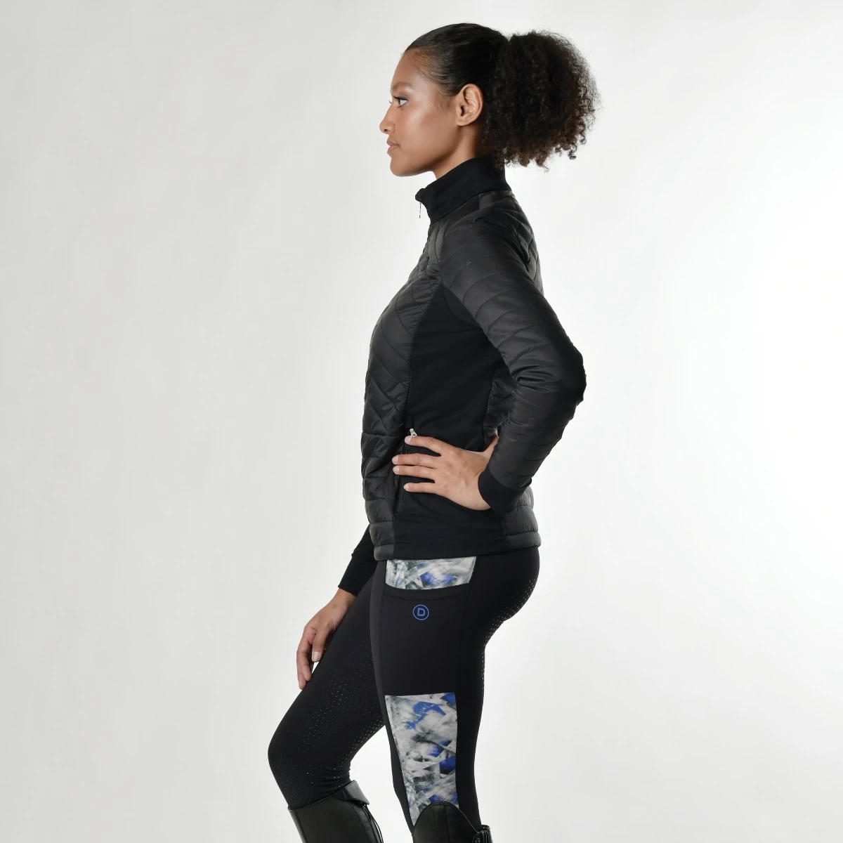 Dublin Ladies Lia Hybrid Quilted Jacket (Black) 7 Dublin Ladies Lia Hybrid Quilted Jacket (Black) - Image 5