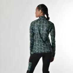 Dublin Ladies Sapphire Print Long Sleeve Top (Emerald) -Dublin Sales 19474d