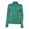 Dublin Ladies Erin 1/4 Zip Long Sleeve Top (Emerald) -Dublin Sales 19476