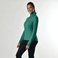 Dublin Ladies Erin 1/4 Zip Long Sleeve Top (Emerald) -Dublin Sales 19476e