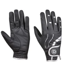 Dublin Pro Everyday Riding Gloves (Black/Silver)