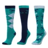 Dublin Adults 3 Pack Socks (Jade Argyle) -Dublin Sales 19861