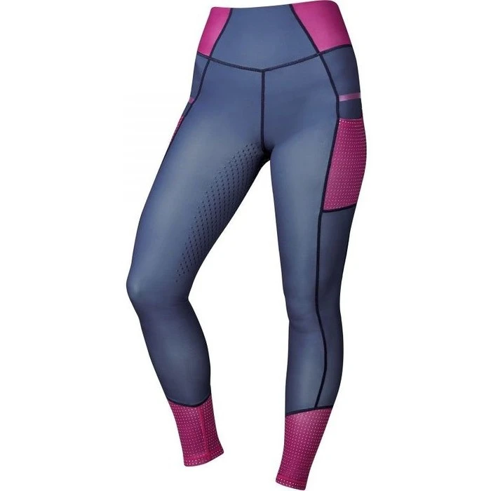 2022 Dublin Womens Power Tech Colour Block Full Grip Training Tights 1004091025 - Red Violet 3 2022 Dublin Womens Power Tech Colour Block Full Grip Training Tights 1004091025 - Red Violet