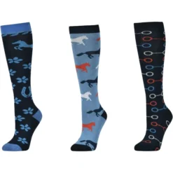 2023 Dublin 3 Pack Socks 1004094097 - Ink Flowers Colour Ink Flowers