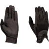 2022 Dublin Pull On Glitter Mesh Back Riding Gloves 1002962002 - Black -Dublin Sales 3945 2.700x700
