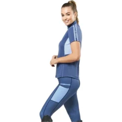 2022 Dublin Womens Blaze 1/4 Zip Short Sleeve Tech Training Top 1004076061 - Navy -Dublin Sales 3973 202220Dublin20Womens20Blaze201420Zip20Short20Sleeve20Tech20Training20Top20Navy 4.700x700