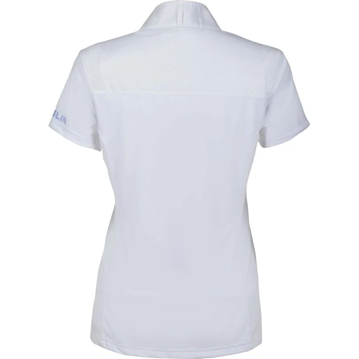 2022 Dublin Womens Andrea Short Sleeve Competition Printed Inner Collar Shirt 1004088023 - White / Lavender 4 2022 Dublin Womens Andrea Short Sleeve Competition Printed Inner Collar Shirt 1004088023 - White / Lavender - Image 2