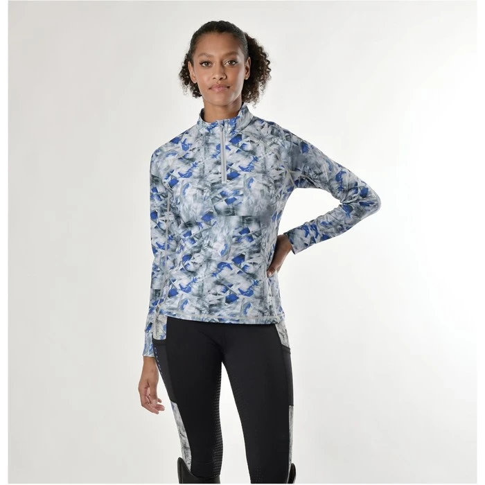 2022 Dublin Womens Sapphire Print Long Sleeve Top 1010959023 - Silver 5 2022 Dublin Womens Sapphire Print Long Sleeve Top 1010959023 - Silver - Image 3