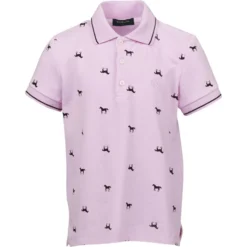 2023 Dublin Junior Elyse Short Sleeve Polo Shirt 10184330 - Orchid Pink Colour Orchid Pink