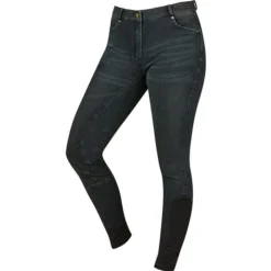 2022 Dublin Womens Shona Full Grip Silicone Print Denim Breaches 10029960 - Ash