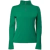 2022 Dublin Womens Giana 1/4 Zip Base Layer Long Sleeve Top 1010948010 - Emerald