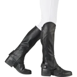 Dublin Childrens Stretch Fit Half Chaps Black