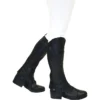 Dublin Stretch Fit Half Chaps With Patent Piping Black -Dublin Sales Dublin Stretch Fit Half Chaps With Patent Piping Black Main.700x700