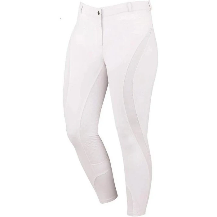 Dublin Womens Edge Full Seat Breeches White 3 Dublin Womens Edge Full Seat Breeches White